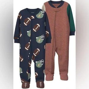 Carter’s 2-Pack 1-Piece Fleece Sleepwear| NWT | 3-6months (K004)